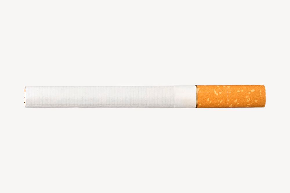 Cigarette sticker, object illustration psd. Free public domain CC0 image.