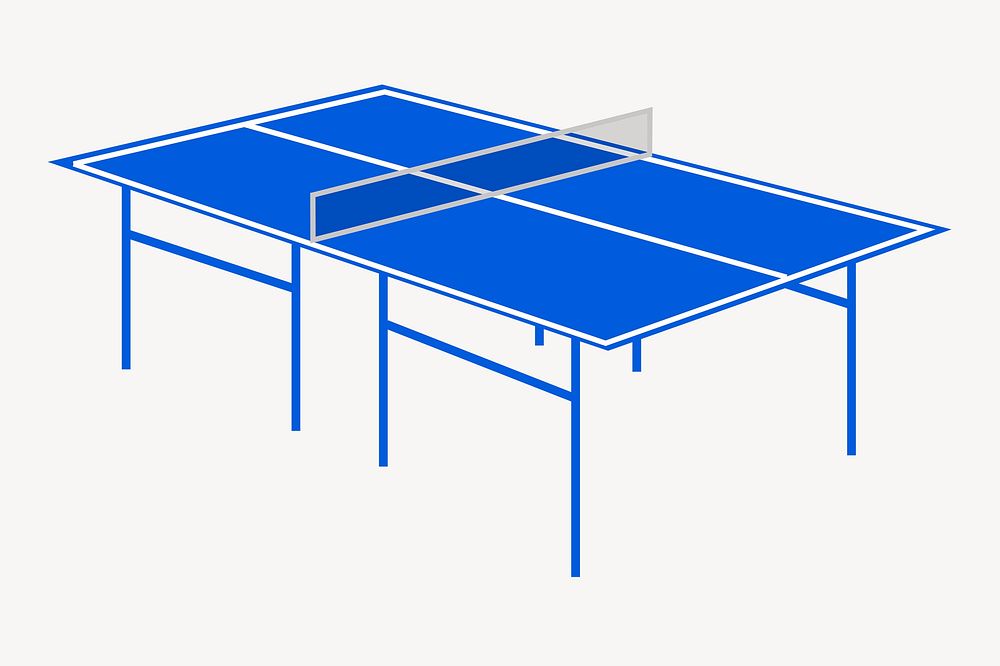 Table tennis clipart, sport equipment illustration psd. Free public domain CC0 image.