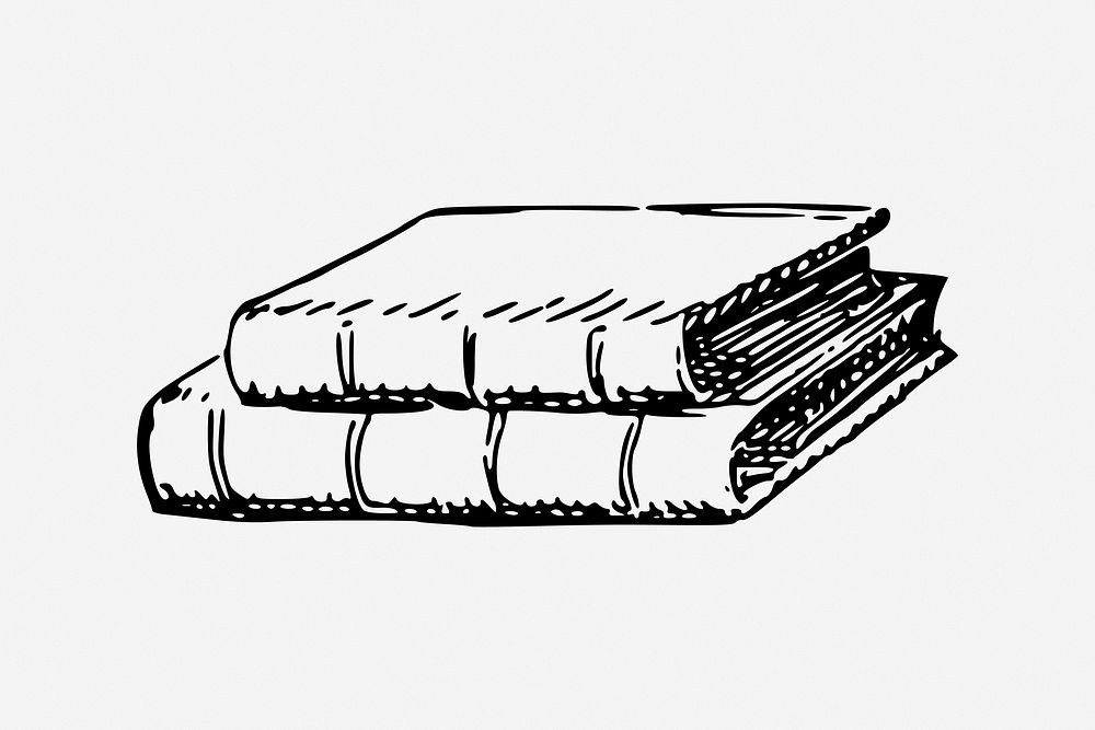 Books, education illustration. Free public domain CC0 image.