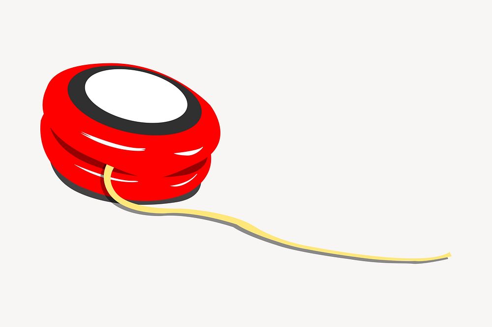 Yo-yo toy clipart, object illustration vector. Free public domain CC0 image.