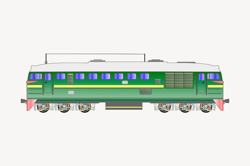 Train clipart, vehicle illustration vector. Free public domain CC0 image