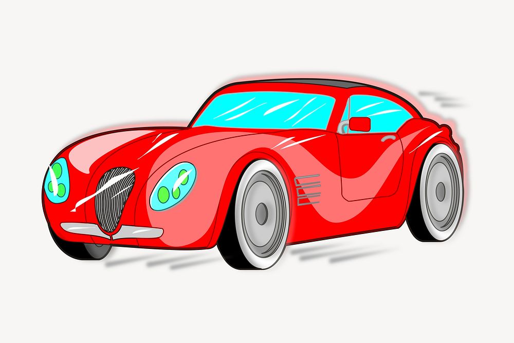 Classic car clipart, vintage vehicle illustration vector. Free public domain CC0 image