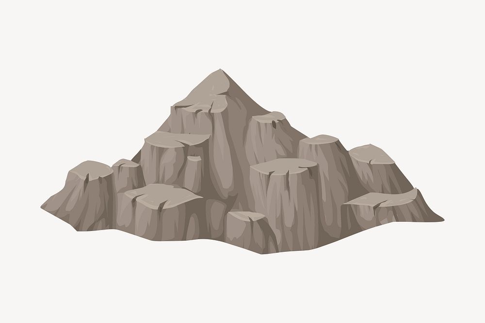 Mountain clipart illustration vector. Free public domain CC0 image
