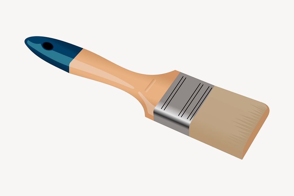 Paintbrush clipart, illustration vector. Free public domain CC0 image.