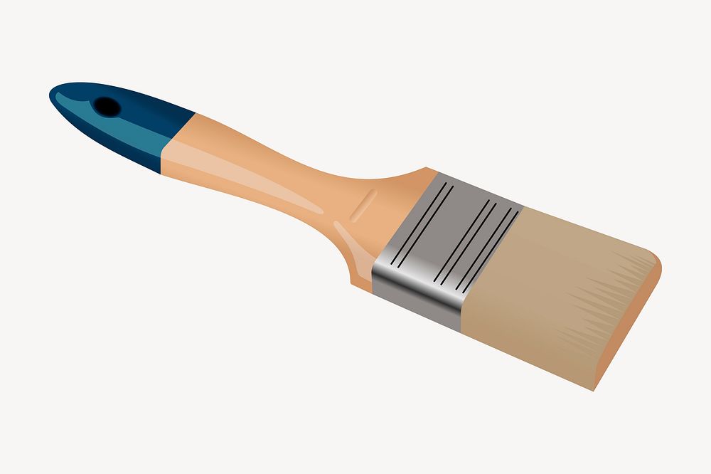 Paintbrush illustration. Free public domain CC0 image.