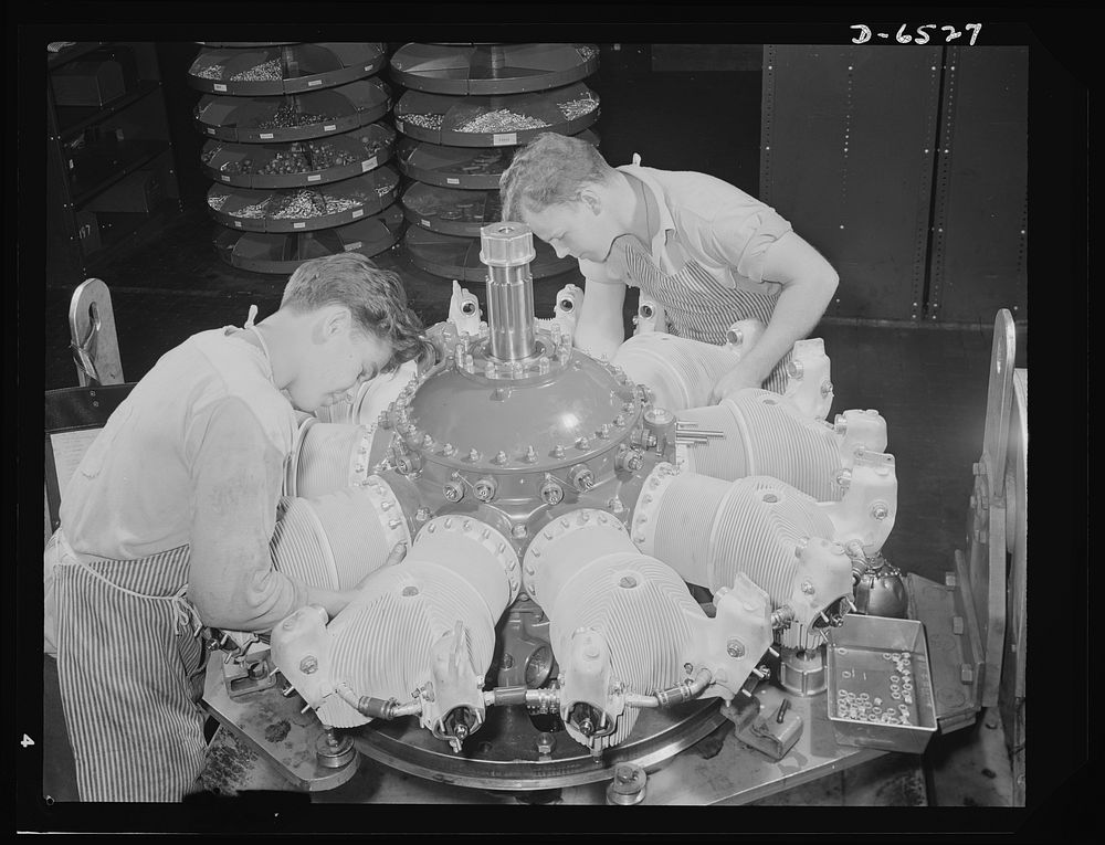 Production. Pratt and Whitney airplane Free Photo rawpixel