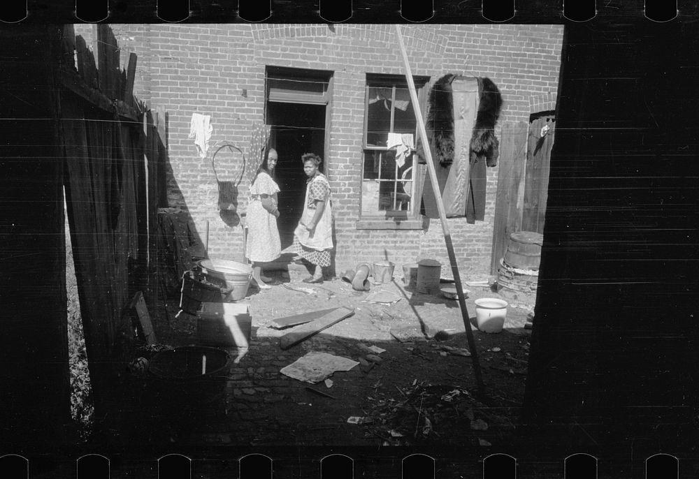 [Untitled photo, possibly related to: Backyard dwelling in slum area near the House office building, Washington, D.C.].…