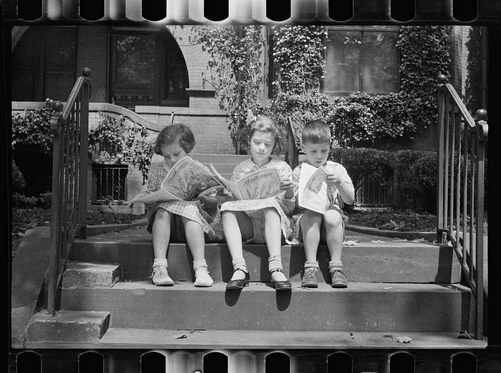 Healthy white children, Washington, D.C.. Sourced from the Library of Congress.