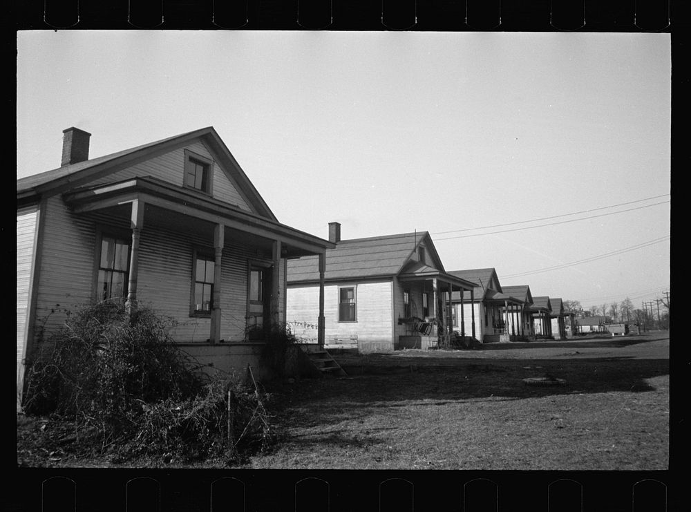 [Untitled photo, possibly related to: Typical half-built house at Steel Subdivision, Hamilton County, Ohio]. Sourced from…
