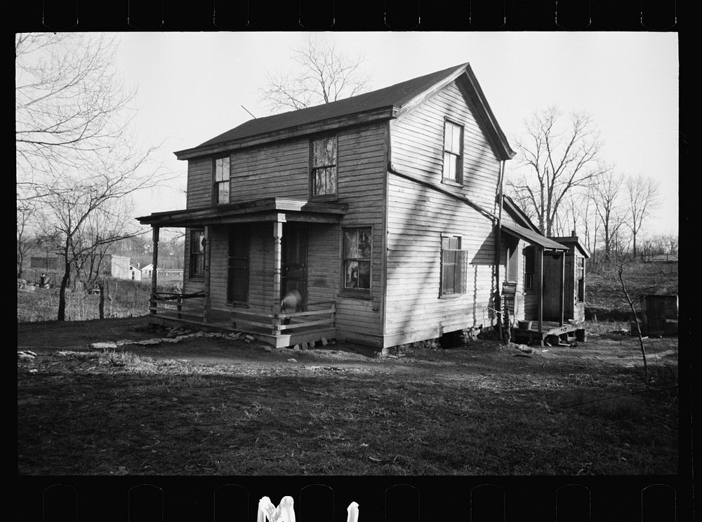 [Untitled photo, possibly related to: Cheap partly-constructed houses lacking water and sewage, Lockland, Ohio]. Sourced…