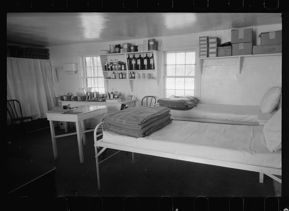 Hospital and first aid station. Berwyn, Maryland. Sourced from the Library of Congress.