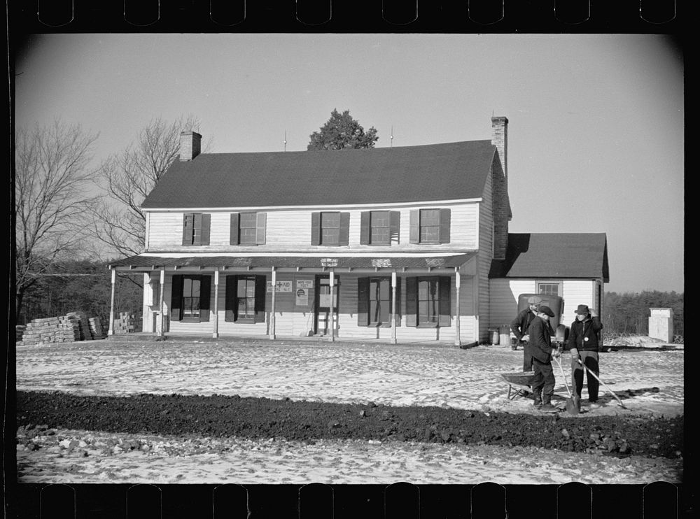 [Untitled photo, possibly related to: Hospital and first aid station. Berwyn, Maryland]. Sourced from the Library of…
