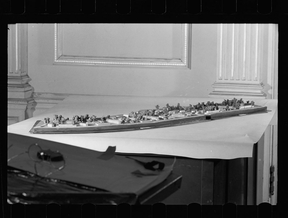 [Untitled photo, possibly related to: Model of Berwyn, Maryland, project]. Sourced from the Library of Congress.