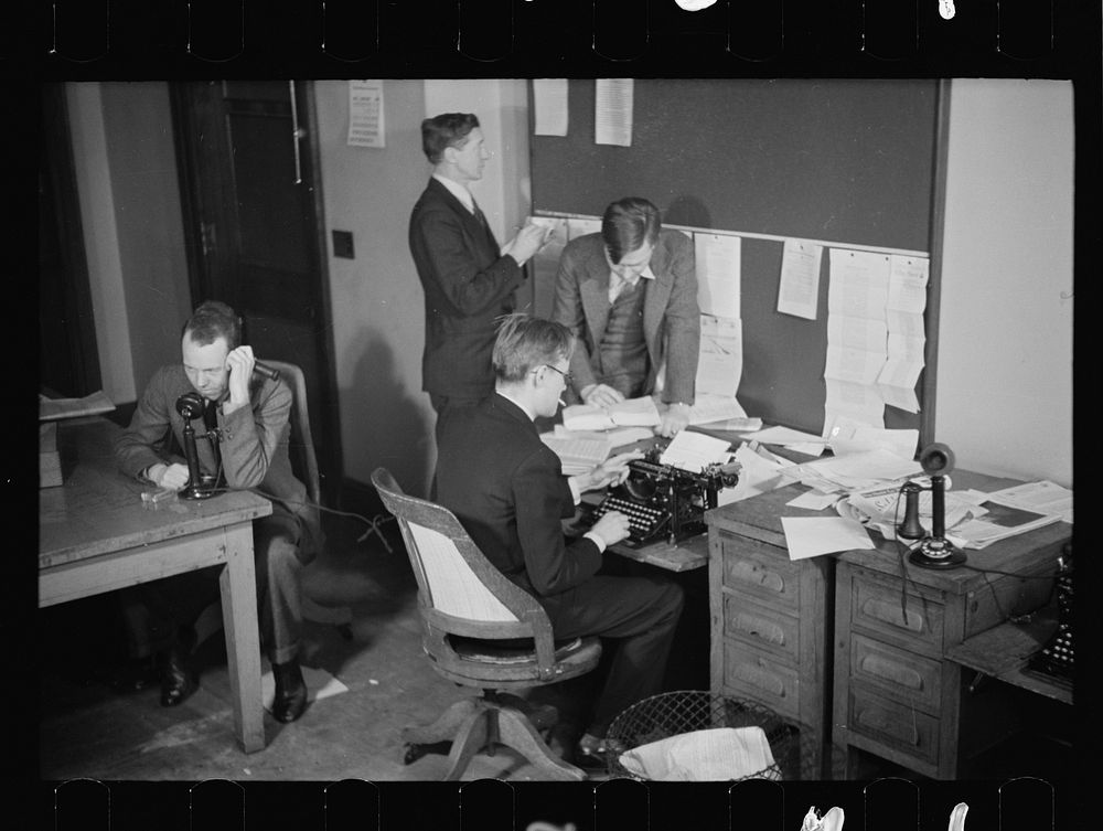 Pressroom, Department of Agriculture, Washington, D.C.. Sourced from the Library of Congress.
