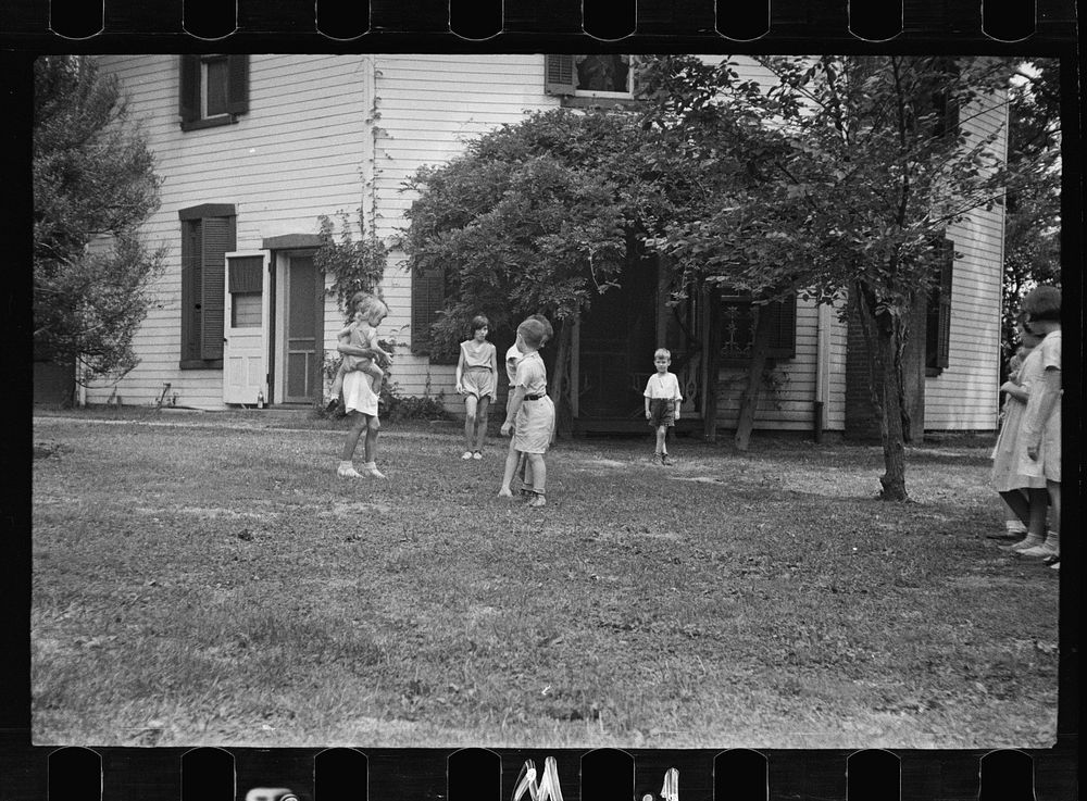 [Untitled photo, possibly related to: Healthy children in clean backyard, Washington, D.C.]. Sourced from the Library of…