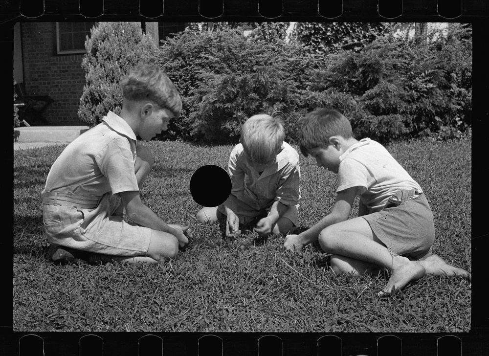 [Untitled photo, possibly related to: Washington's healthy children. At play on the front lawn of one of Washington's better…
