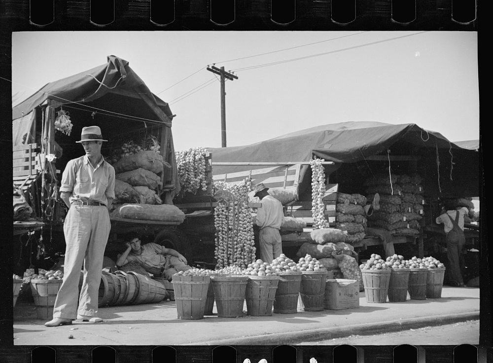 [Untitled photo, possibly related to: Marketplace at New Orleans, scene of many rehabilitation clients' cash sales…