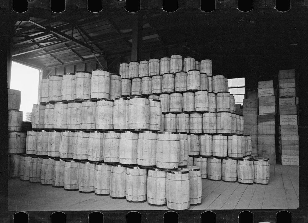 [Untitled photo, possibly related to: Nails stored for use at Greenbelt, Maryland]. Sourced from the Library of Congress.