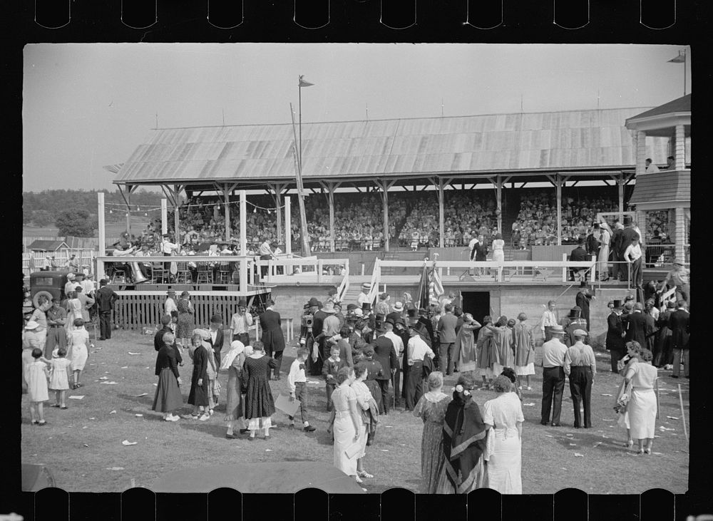 Scenes at the annual fair, Morrisville, Vermont. Sourced from the Library of Congress.