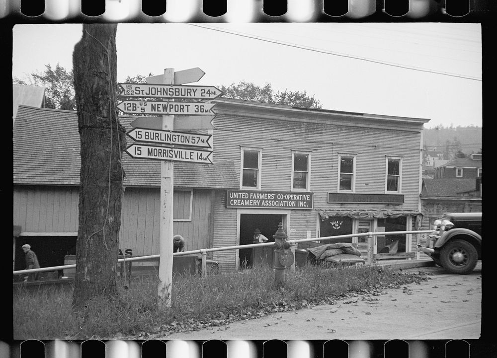 Milk cooperative, Hardwick, Vermont. Sourced from the Library of Congress.