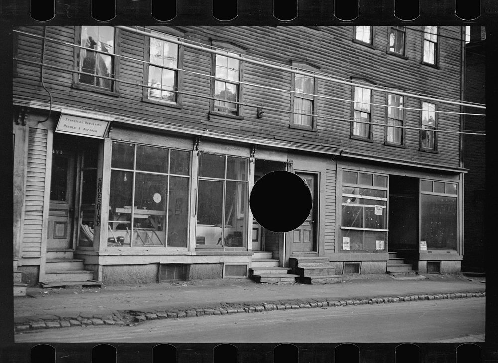 [Untitled photo, possibly related to: Main street in the French section, west of river, Amoskeag, Manchester, New…