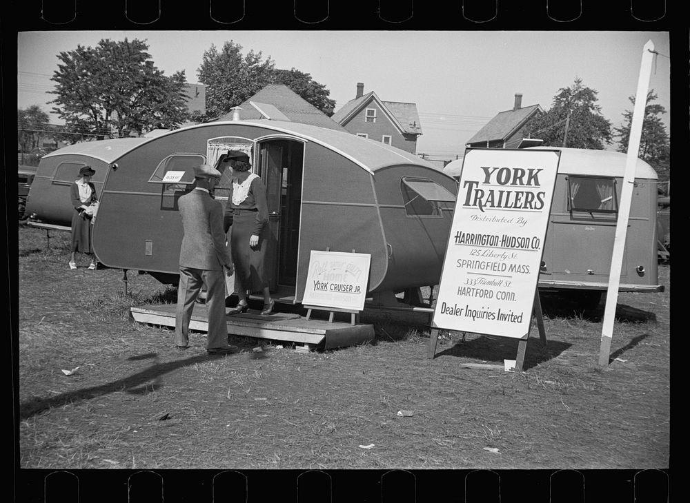 The trailer finds an important place at the 1936 fair. Springfield, Massachusetts. Sourced from the Library of Congress.