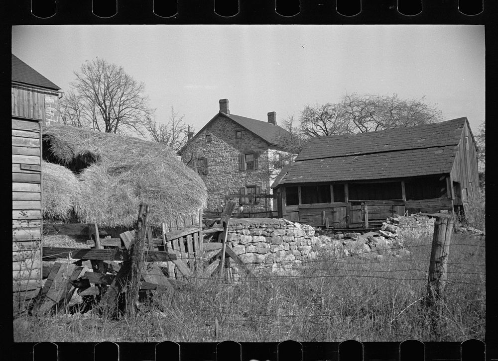 Lloyd Kramer farm, Farmersville, Pennsylvania, Northampton farm site. Sourced from the Library of Congress.