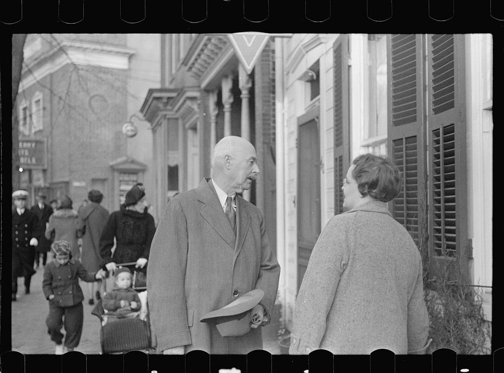 A street, Annapolis, Maryland. Sourced from the Library of Congress.