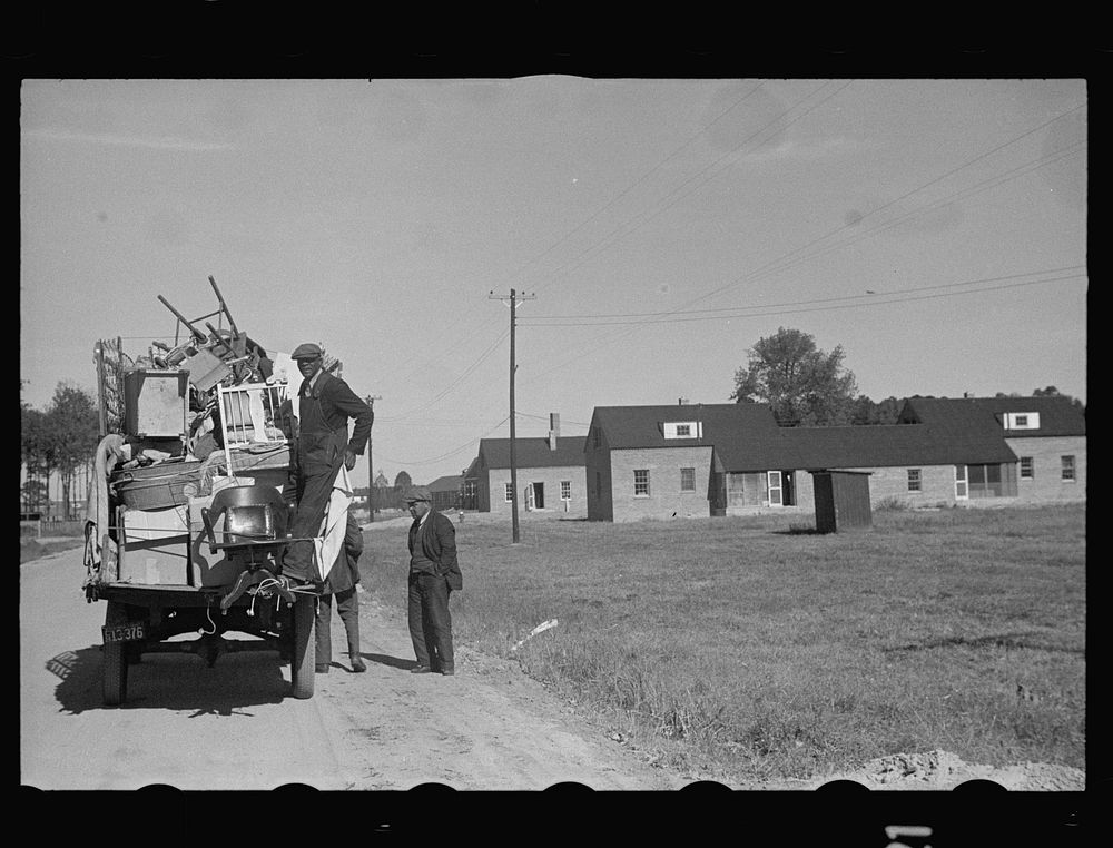 [Untitled photo, possibly related to: Household goods of family moving into Newport News Housing Project, Virginia]. Sourced…