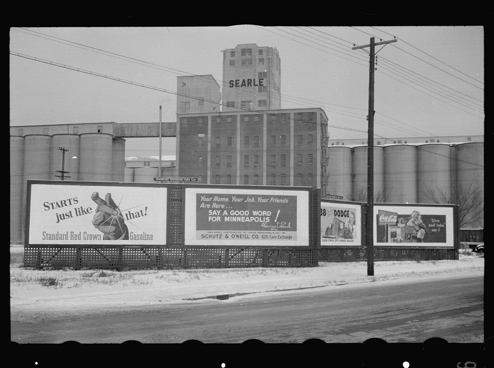 Flour mills, Minneapolis, Minnesota. Sourced from the Library of Congress.