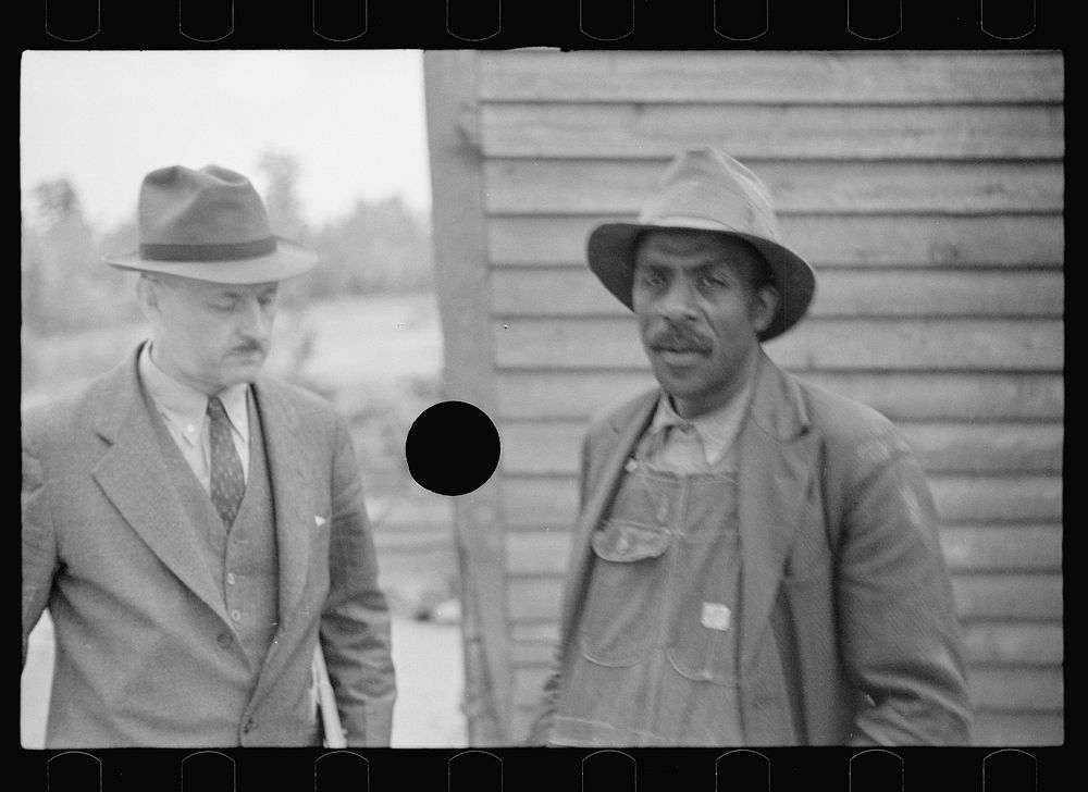 [Untitled photo, possibly related to: Nat Williamson and E.H. Anderson, F.S.A. official. Williamson was the first  in the…