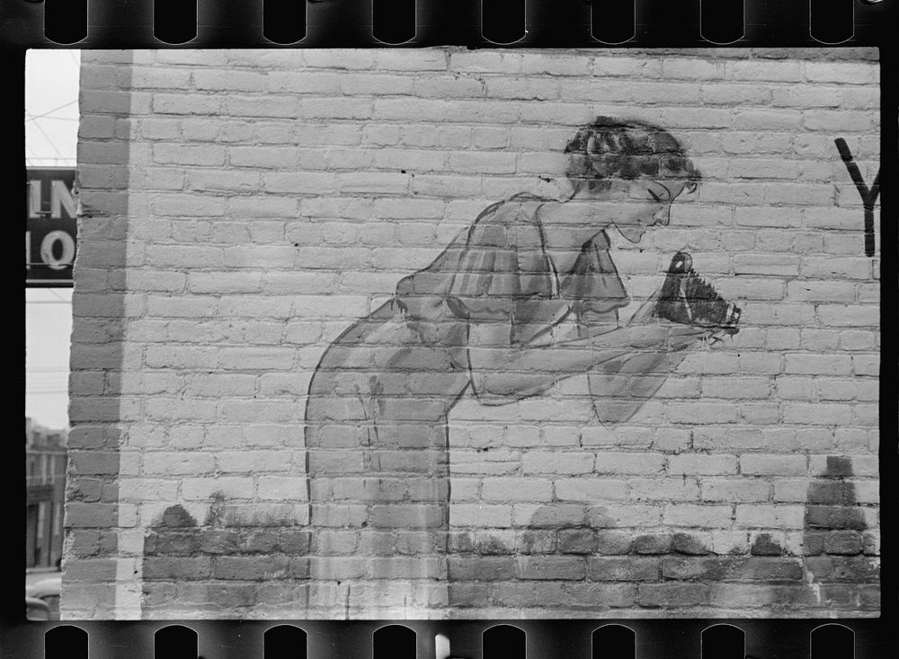 Brick wall, Fredericksburg, Virginia. Sourced from the Library of Congress.
