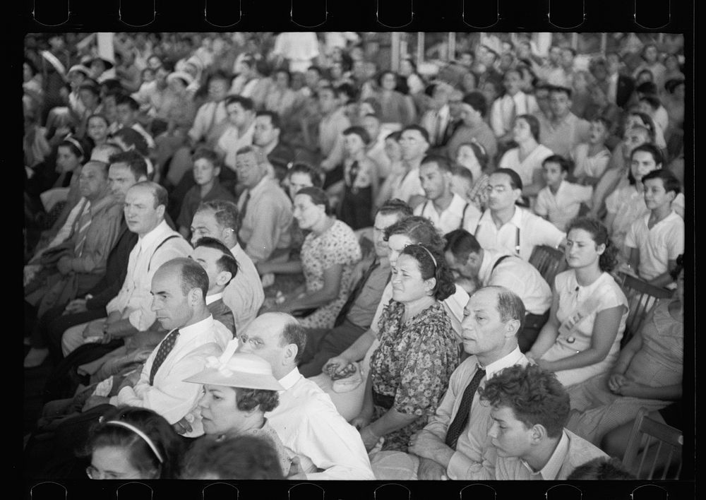 [Untitled photo, possibly related to: Opening of garment factory, Hightstown, New Jersey]. Sourced from the Library of…