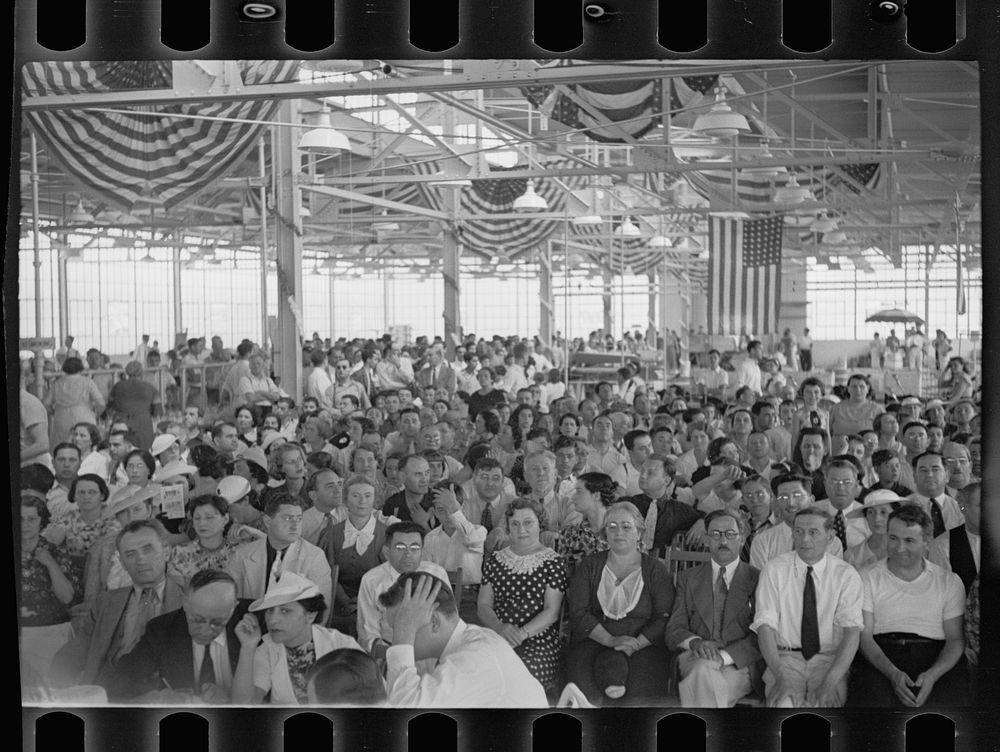 [Untitled photo, possibly related to: Opening of garment factory, Hightstown, New Jersey]. Sourced from the Library of…