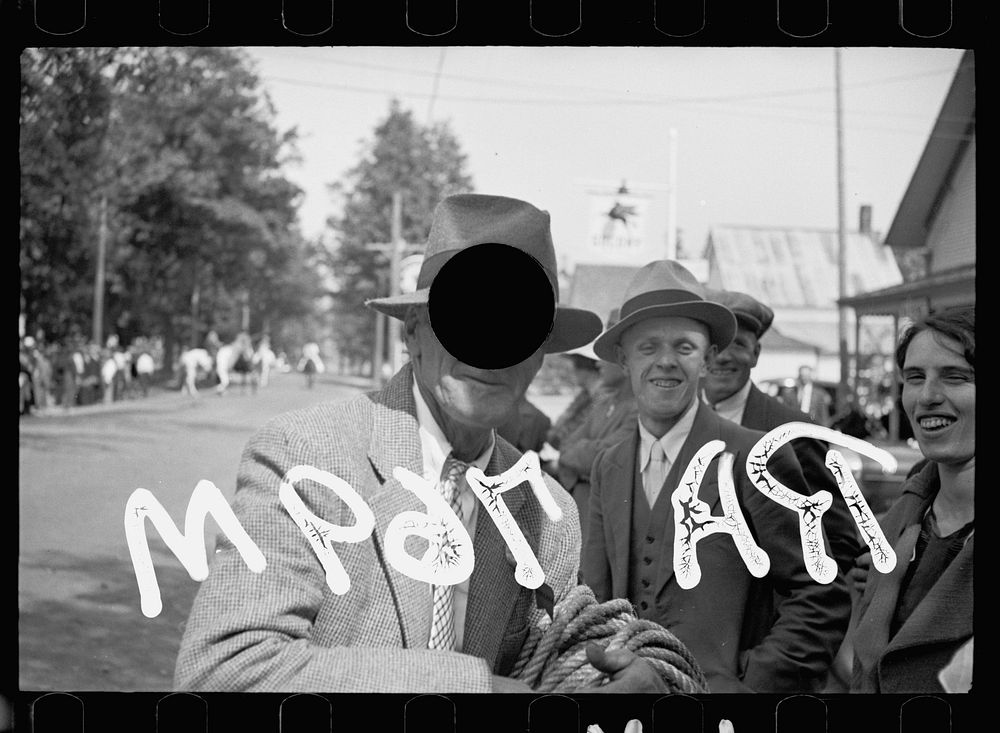 [Untitled photo, possibly related to: Start of the three-legged race. Fair at Albany, Vermont]. Sourced from the Library of…