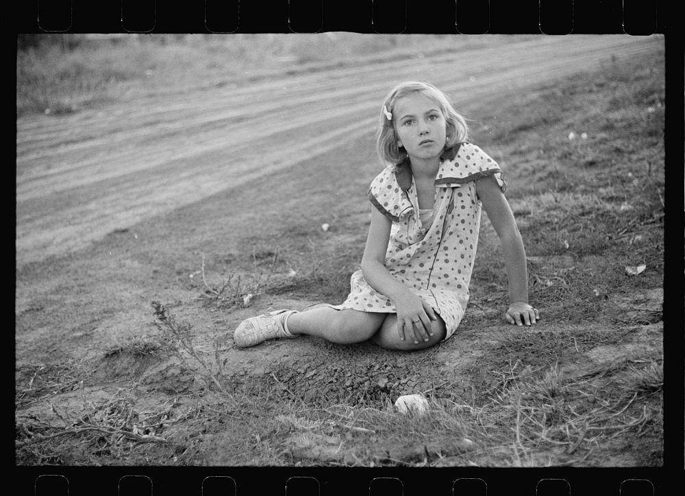 Farm girl. Seward County, Nebraska. Sourced from the Library of Congress.