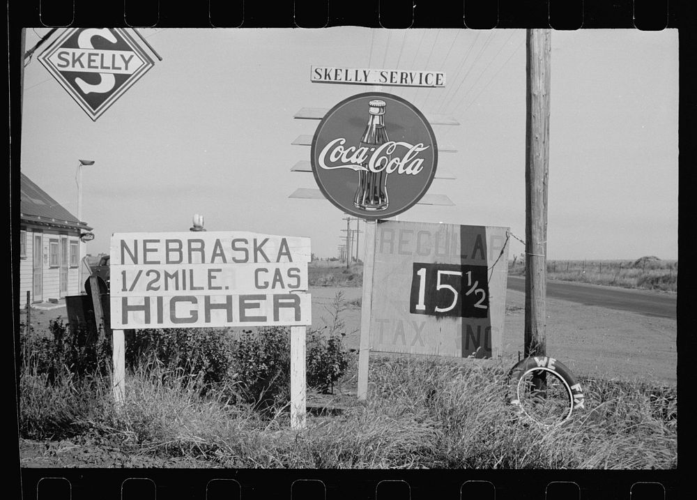 Half a mile from Nebraska state line. Sourced from the Library of Congress.