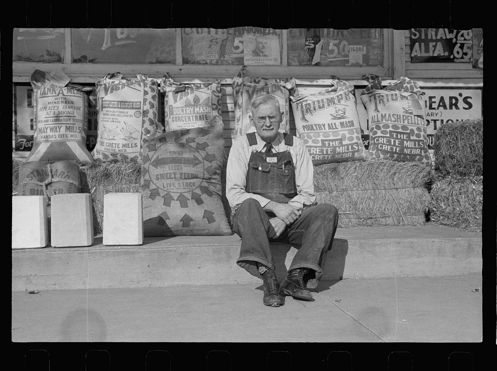 Proprietor of feed store in Topeka, Kansas. Sourced from the Library of Congress.