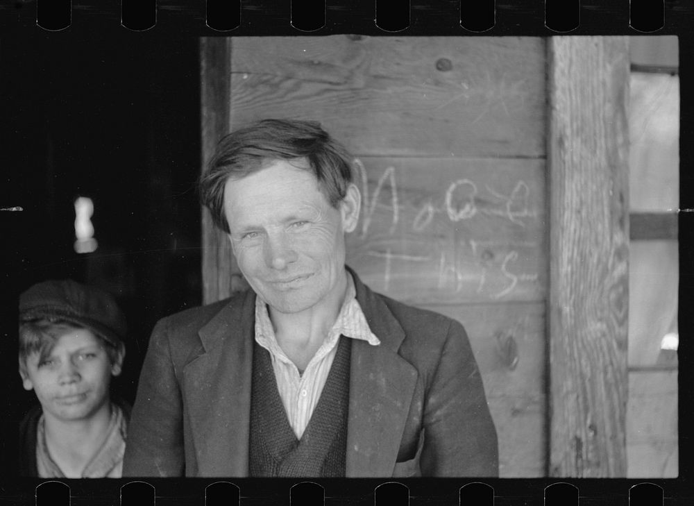 George Blizzard, coal miner in Kempton, West Virginia. Sourced from the Library of Congress.
