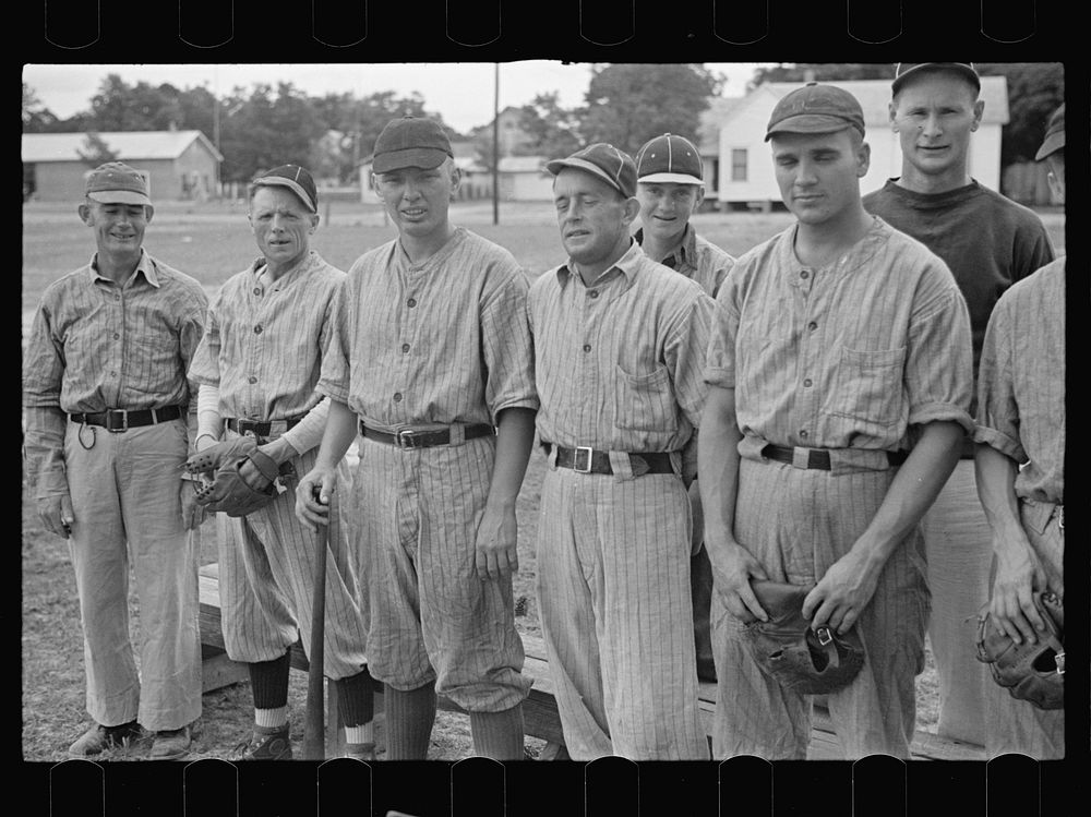Ball team at Irwinville Farms, Georgia. Sourced from the Library of Congress.