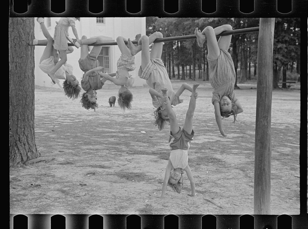 Playground scene. Irwinville school, Georgia. Sourced from the Library of Congress.