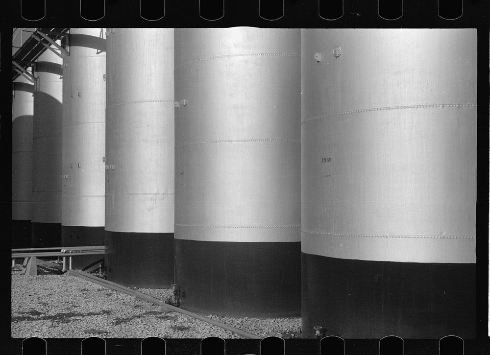 Oil tanks, Lincoln, Nebraska. Sourced from the Library of Congress.