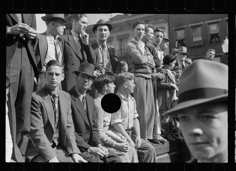[Untitled photo, possibly related to: Spectators at Cincinnati sesquicentennial parade, Cincinnati, Ohio]. Sourced from the…