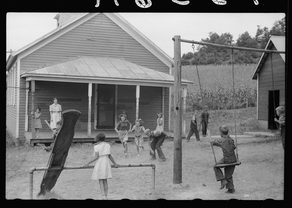 [Untitled photo, possibly related to: Lunch pails in rural school, Wisconsin]. Sourced from the Library of Congress.