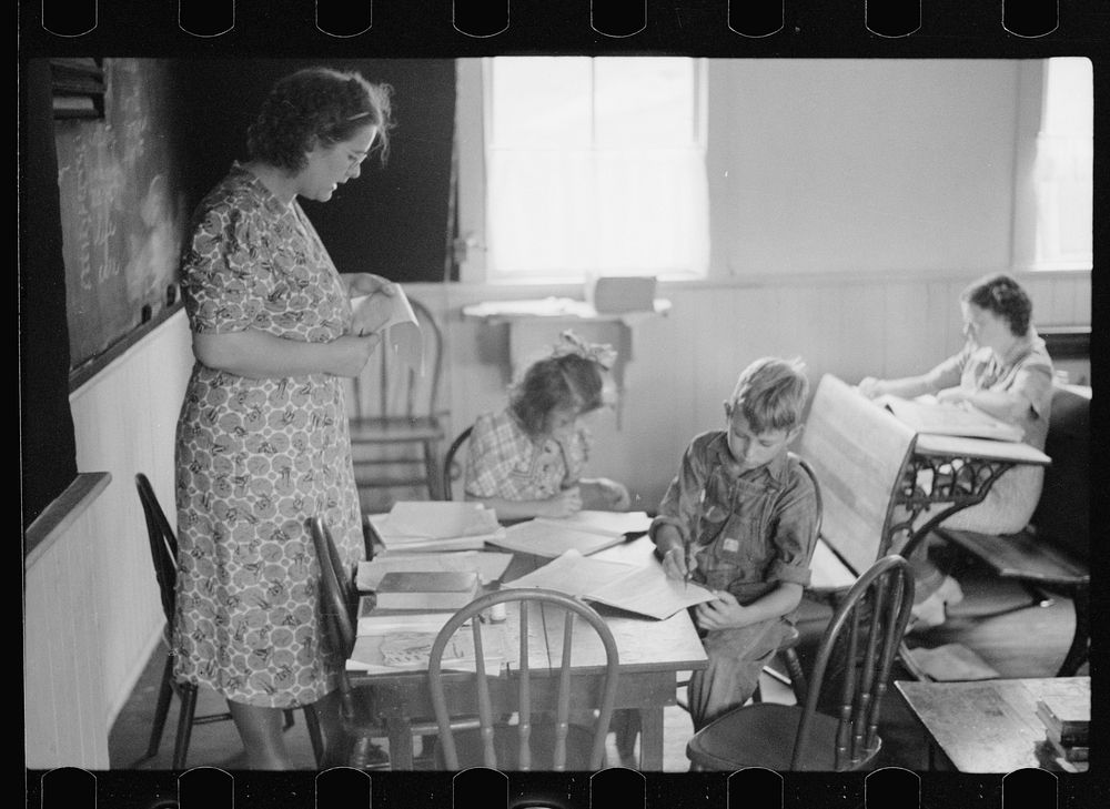 [Untitled photo, possibly related to: Rural schoolroom, Wisconsin]. Sourced from the Library of Congress.