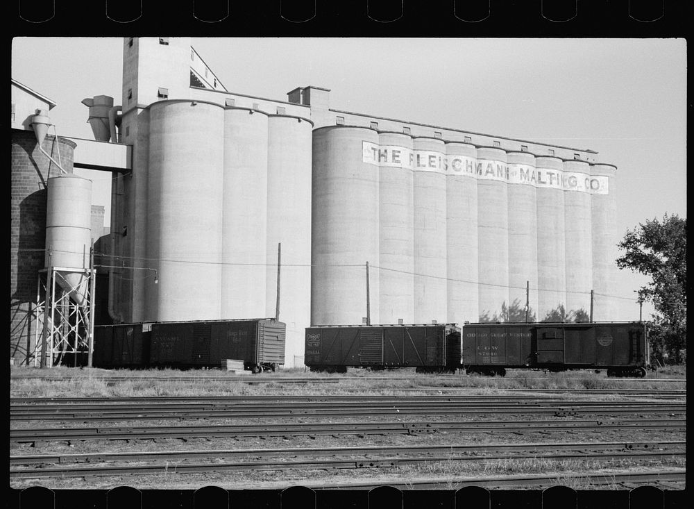 [Untitled photo, possibly related to: Malting company where barley is malted before going to breweries, Minneapolis…