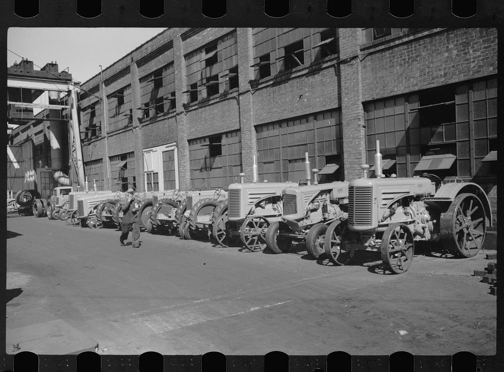 Moline tractor factory, Minneapolis, Minnesota. Sourced from the Library of Congress.