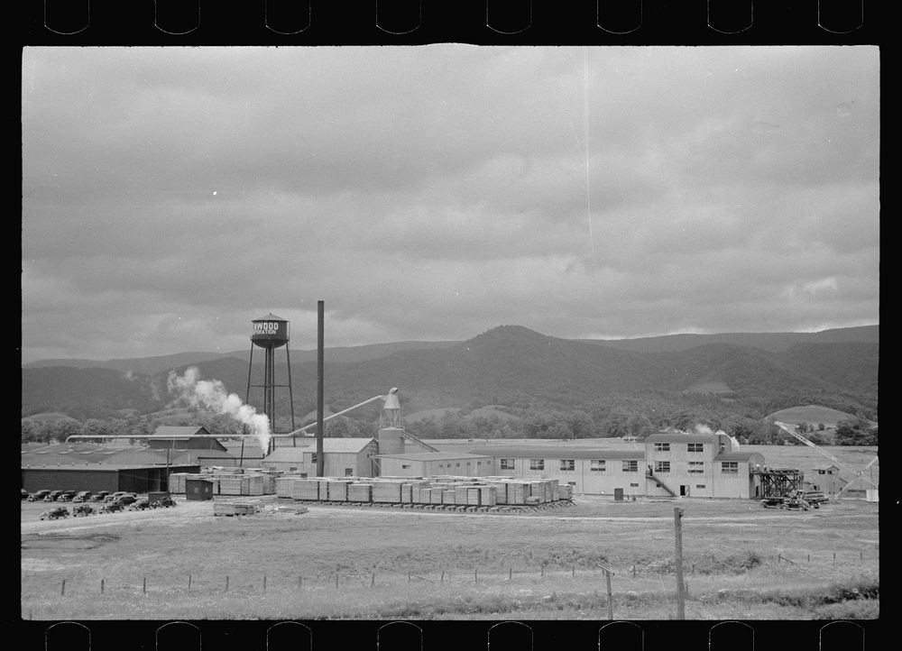 [Untitled photo, possibly related to: Dimension lumber plant, Tygart Valley Homesteads, West Virginia]. Sourced from the…