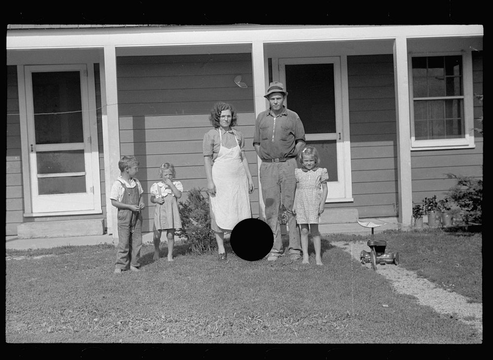 [Untitled photo, possibly related to: Tygart Valley homesteader and family, West Virginia]. Sourced from the Library of…