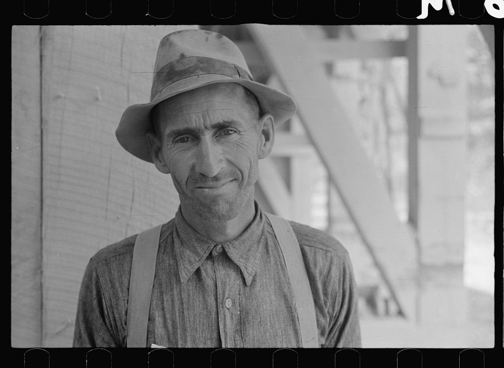 Homesteader who works in the limestone quarry. Tygart Valley Homesteads, West Virginia. Sourced from the Library of Congress.